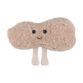 Apricot Lamb Peanut Food Plush Toys for Kids, Soft Cute Cuddly Toy for Baby Girls and Boys, Fluffy Peanut Food Brown 16 cm