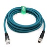 HangTon M12 Ethernet 8 pines x codificado RJ45 CAT7e GigE