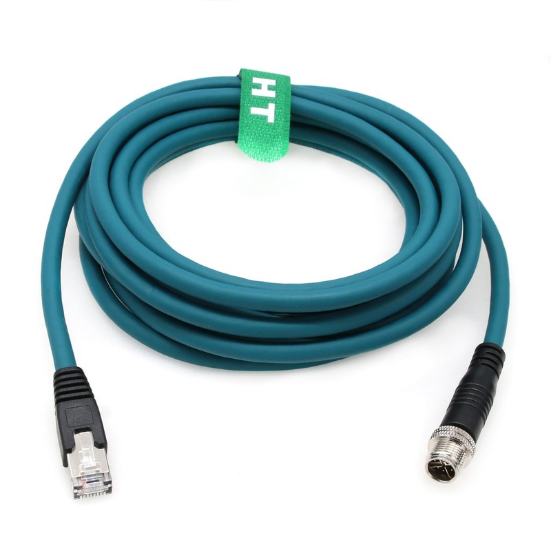 HangTon M12 Ethernet 8 pines x codificado RJ45 CAT7e GigE
