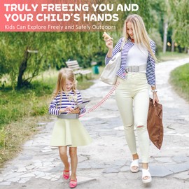 JXM Upgraded Child Waist Harness with Lock for Hands-Free Safety Walking, Adjustable Waist Tether for Big Kids with Autism Special Needs ADHD, Child Elopement Leash for Outdoor Travel