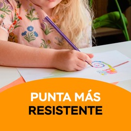 BIC Lápices de Colores Evolution Triangular Hecho de Resina No se Astilla Colores Intensos Fácil de Sacar Punta 12 Piezas + 2 Lápices