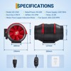 Garvee 6 in Inline Duct Fan, 312 CFM High Airflow