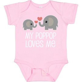 inktastic My PopPop Loves Me Grandkids Baby Bodysuit 18 Months 0080 Pink 28c69