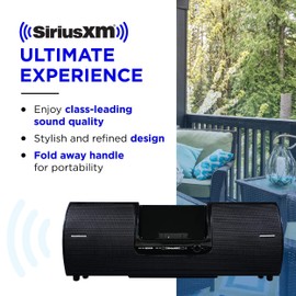 SiriusXM SXSD2 Dock and Play Radio Boom Box
