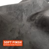Halero 96“ × 60“ Dark Gray Car Suede Headliner Fabric
