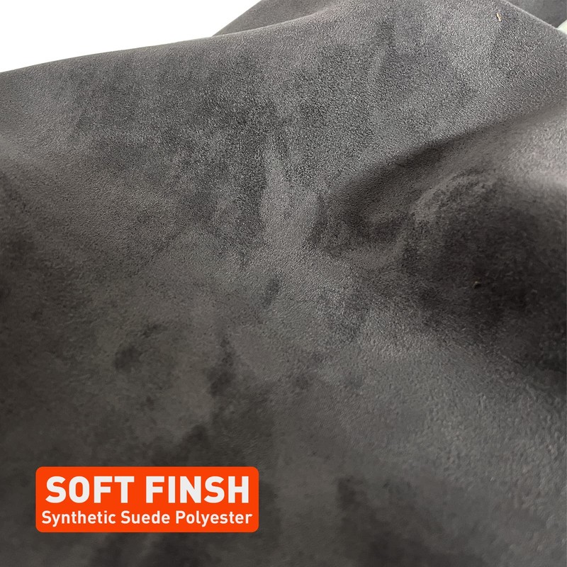 Halero 96“ × 60“ Dark Gray Car Suede Headliner Fabric