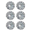 Tingliyi Buttons Crafting Rhinestone Shank Flower Large, Silver 12mm, 6Pcs