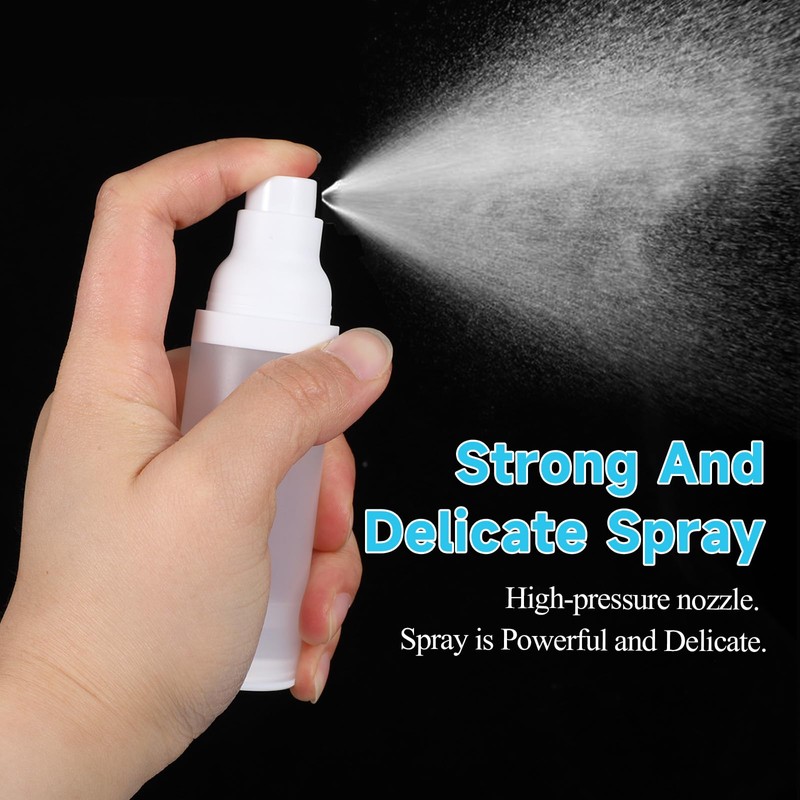 3 Pcs Small Spray Bottle Refillable Airless Pump Bottle 1oz/30ml