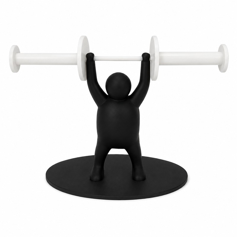Funny Toilet Roll Holder for Bathroom - 3D Printed Fitness-Themed