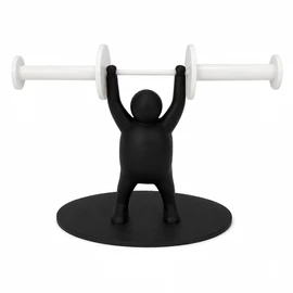 Funny Toilet Roll Holder for Bathroom - 3D Printed Fitness-Themed Plastic Rack for Gym Lovers and Home Decor Black