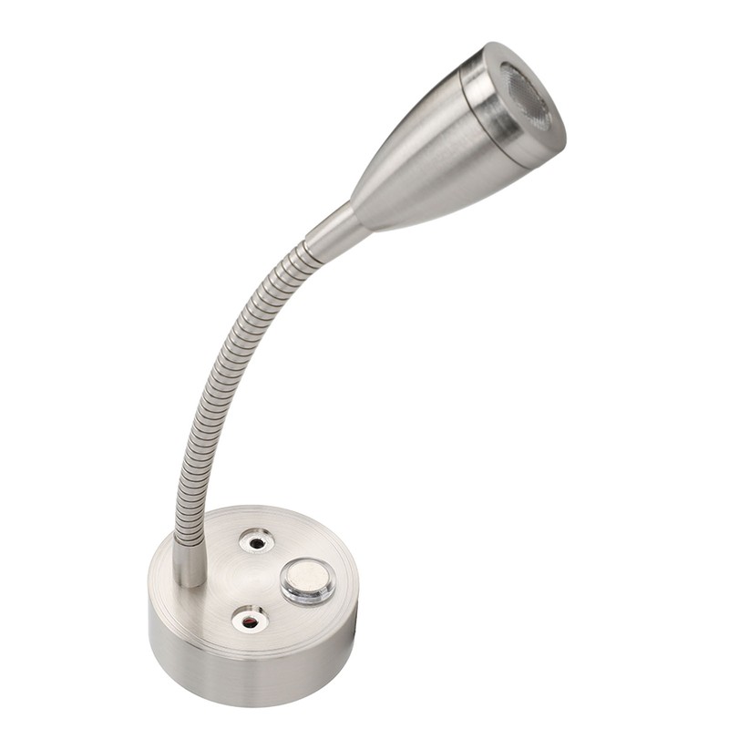 DC12‑24V LED RV Bedside Lamp High Brightness Aluminium Alloy Gooseneck