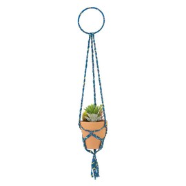 Natural Life Teal Hanger Hanging Faux Succulent