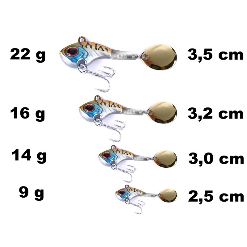 Njord Kalastus Jig Spinner Set Chatterbait Artificial Bait Crankbait Spinner