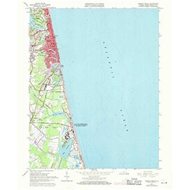 YellowMaps Virginia Beach VA topo map, 1:24000 Scale, 7.5 X 7.5 Minute, Historical, 1965, Updated 1971, 27 x 22 in - Paper