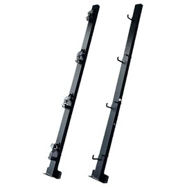 ELELLAGERY Trimmer Racks for Open Trailers Weedeater Rack Lockable Weed Eater Racks for Open Trailer Landscape Truck Holder Lawn Equipment Accessories with 4 Locks