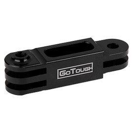 GoTough 45mm Black Extender Arm – Metal Straight Extension Arm Compatible with GoPro HERO3, HERO3+, HERO4, HERO5, HERO6, HERO7 2-Prong Mounting System