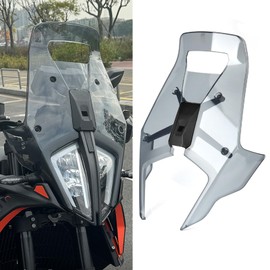 RUNNING PANTHER Windshield Deflectors for 390 790 890 ADV Adventure 2019-2022, Motorcycle Acrylic Front Wind Shield Air Deflector Windscreen Visor Accessories for 390 790 890 ADV 2020 (Smoke Gray)