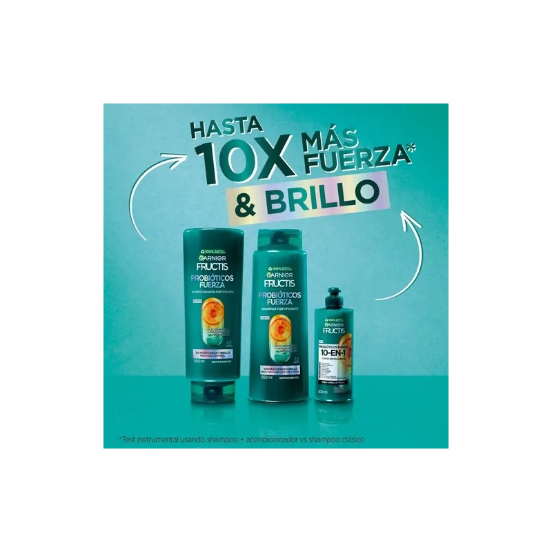Crema Peinar 10 en 1 Garnier Fructis Probióticos 300 ml