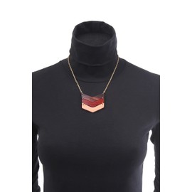 collezione alessandro Semira Short Necklace with Wooden Elements, Wood