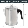 Primula Today Aluminum Stove Top Percolator Maker Durable, Brew Coffee