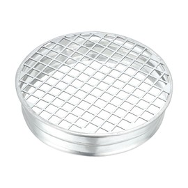 PATIKIL 6 Inch Duct End Cap with Steel Mesh, Metal Tee Cap Galvanized Steel Round Dry Vent Cover Ducting Sealing Tee Plug for HVAC Systems Indoor and Outdoor Use