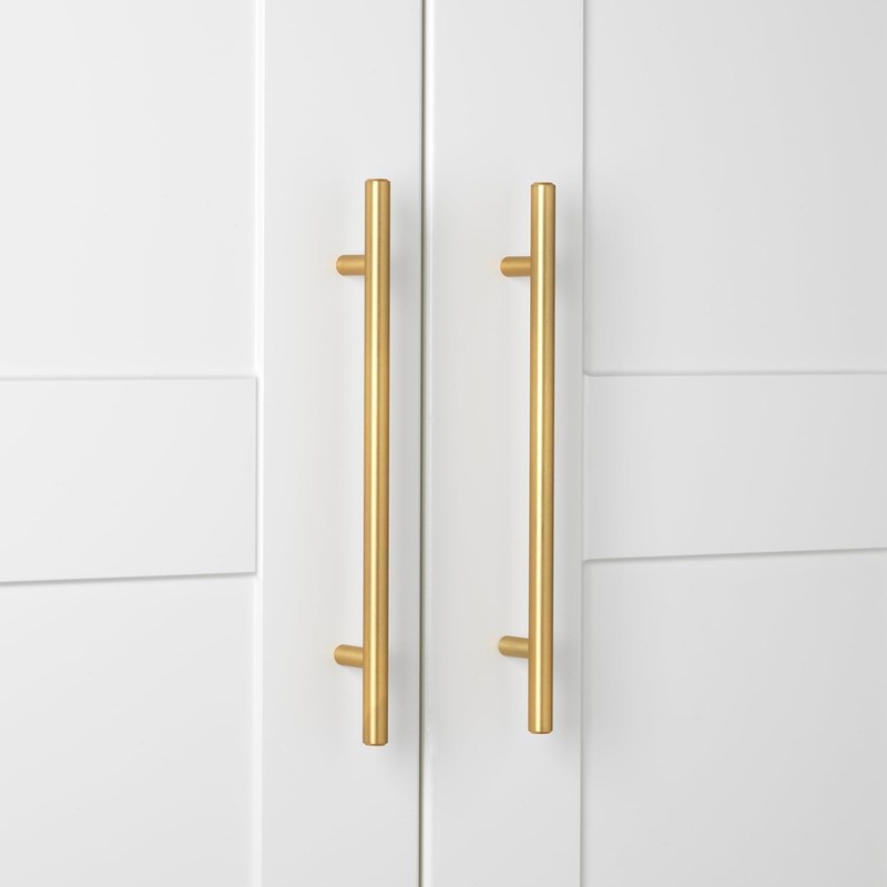 GlideRite Hardware 7" Center Solid Handle Bar Pull 10" Long,