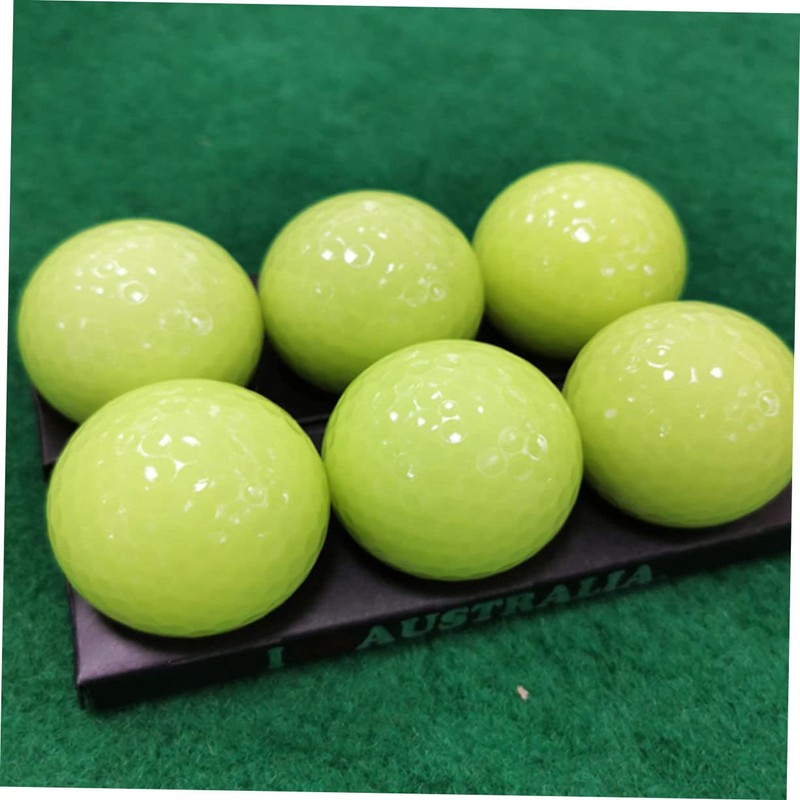 BESPORTBLE Automatic Light-Absorbing Fluorescent Golf Balls Night Golf Balls 6pcs