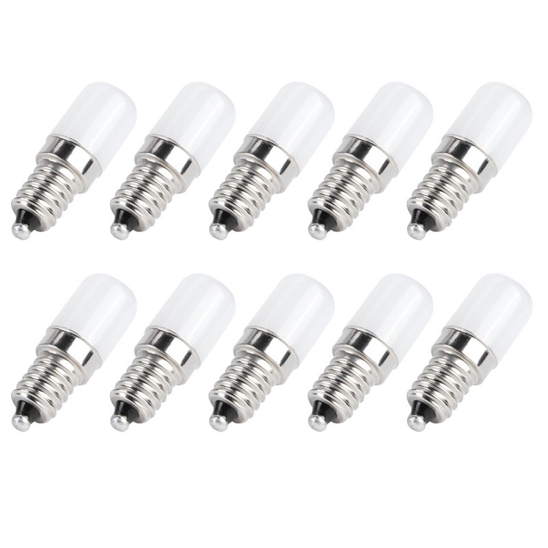 10Pcs 1.5W LED Candle Light Bulb Screw Socket Bulb Lamp