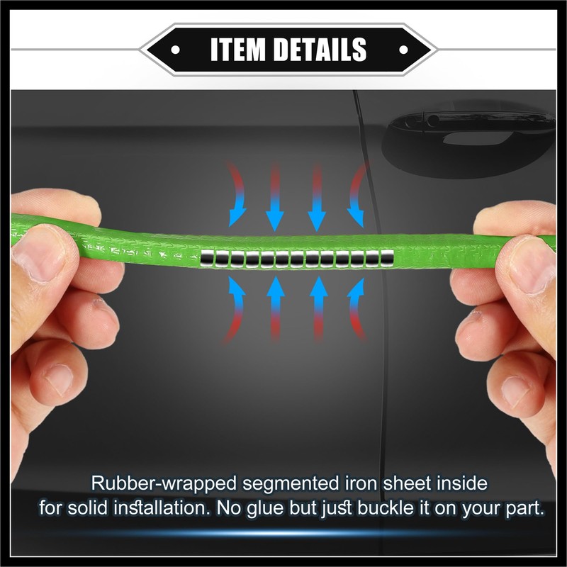 Hihaha Car Door Edge Guard, 16.4ft U Shape Rubber Trim