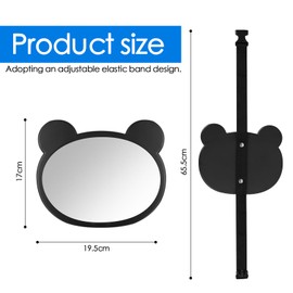 Rückspiegel Kinder Auto, Spiegel Auto Kinder bruchsicher, Spiegel Neugeborenen Rücksitz, 360 ° Drehung, klare und breite Sicht