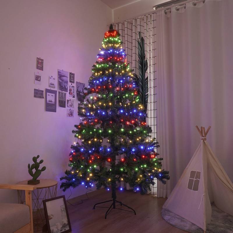 Christmas Tree Decorative Lights String Garden Layout Waterfall Lights Party