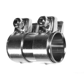 BITS4REASONS E-TECH EC008 New Model Heavy Duty Adjustable Exhaust Pipe Joiner/Connector 44MM to 46MM, 90MM Long