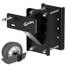 SheenRoad Spare Tire Carrier,Boat Trailer Spare Tire Mount,Fits 4 & 5 & 6 Lugs Trailer Wheels on 4", 4.5'', 4.75'', 5'' and 5.5'' Bolt Patterns,Holds up to 180 Lbs