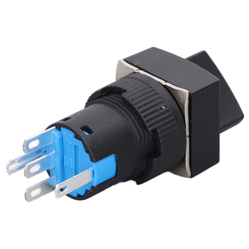 25Pcs Rotary Switch Knob 2 Position Self Locking Square Selector