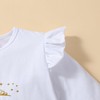 LYQTloml Toddler Kids Baby Girls Birthday Princess Outfits Dress Tshirt