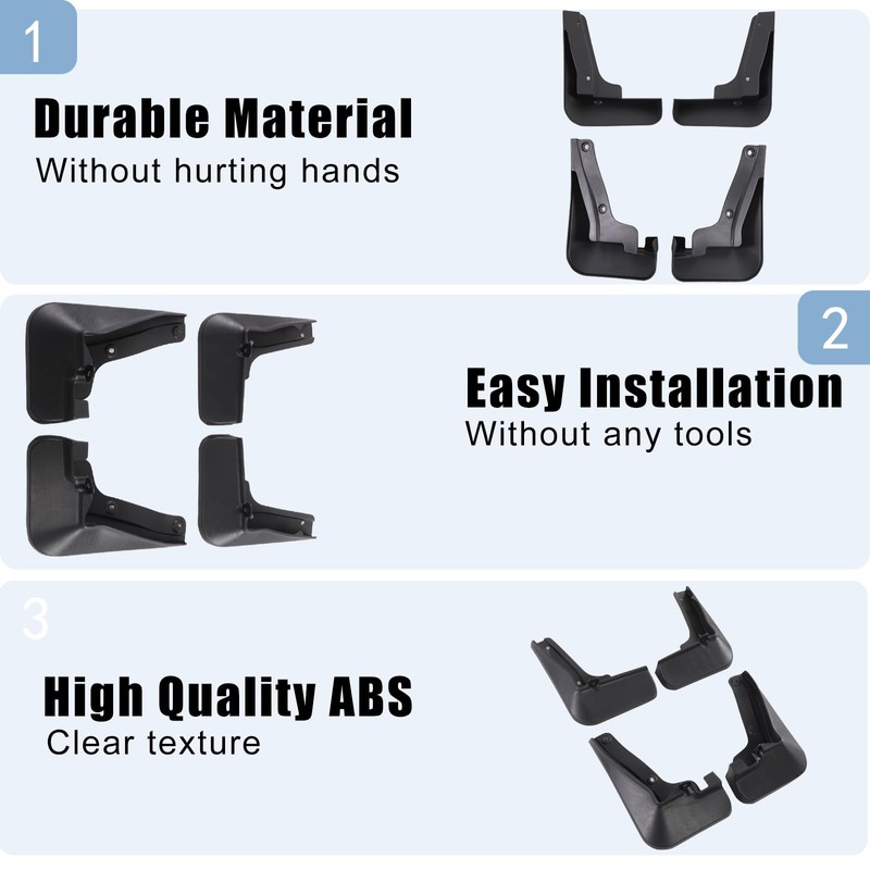 Mud Flaps Compatible with Crosstrek 2023 2024, 4pcs Splash Guard