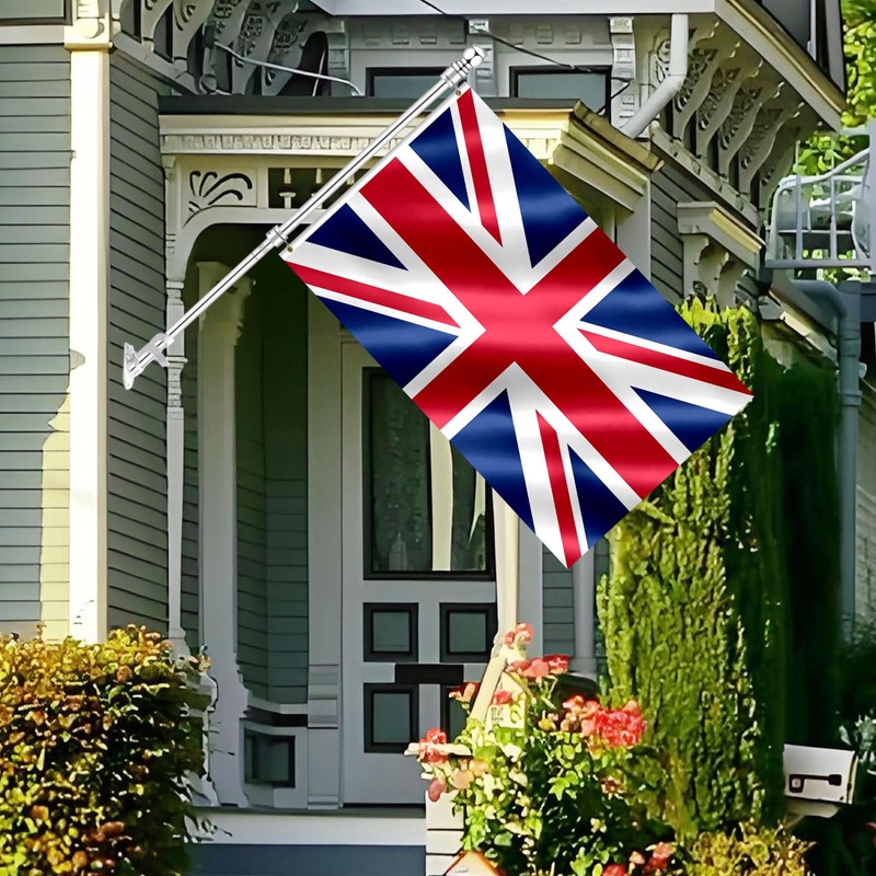 UK Flag 90 x 150 cm British Flag with Brass