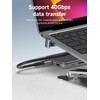 Hagibis Adaptador USB C de 240 W 40 Gbps 8K,