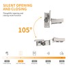 Chibery 20 Pack 1/2" 4D Concealed Hinges for Face Frame