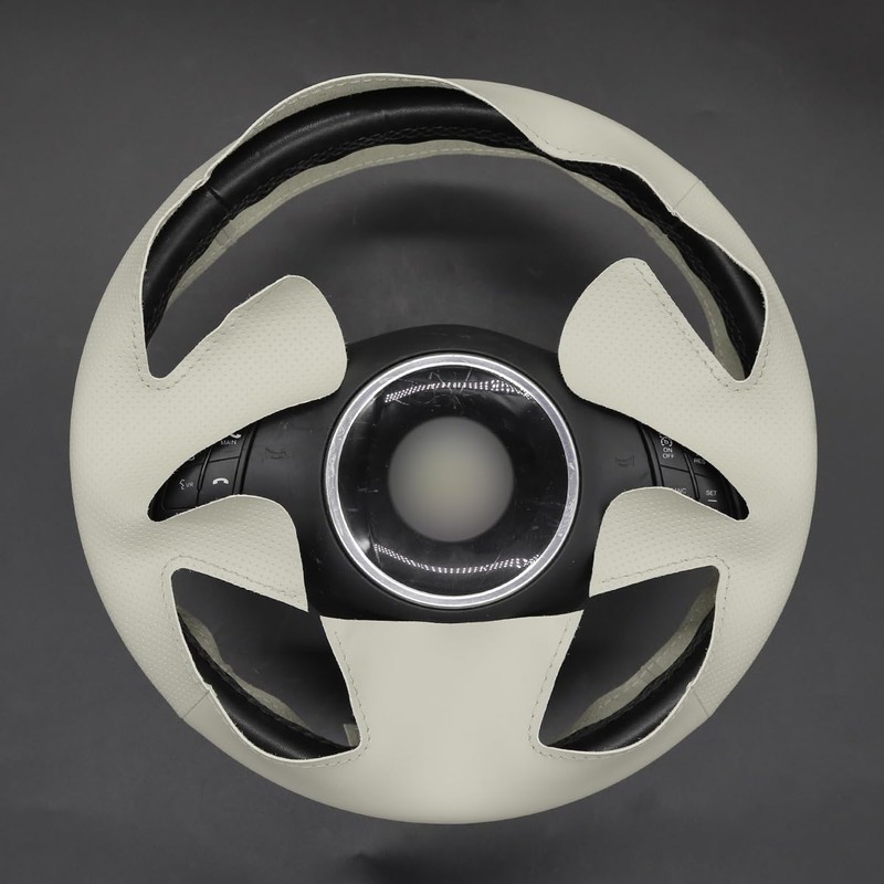 MEWANT Steering Wheel Cover for Fiat 500 2008-2012 DIY Hand