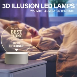 ATHAND Heart Night Light Lamp, Kitty Table Lamps with Smart Touch & USB Cable-Home Party Decorations - Cute Birthday Valentines Day Gifts for Kids Teens Girl Women