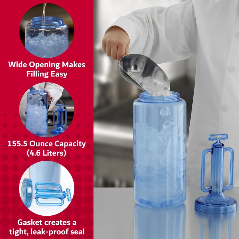 Chef Master Large Food Chiller, 155.5 Oz Plastic Cold Paddle