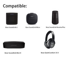 Micro USB Charger Compatible for Bose SoundLink Color ii/2, Bose SoundLink Mini ii/2, Bose SoundLink Micro, Bose Revolve/Plus Bluetooth Speaker, Bose QuietComfort 35 i/ii Charging Cable Cord (3.3FT)