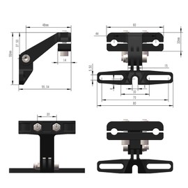 Electric Bicycle Tail Light Mount Bracket Bright Tail Light Holder Electric Tail Light Bracket Electric Rear Light Mount - Headlight Taillight Combinations