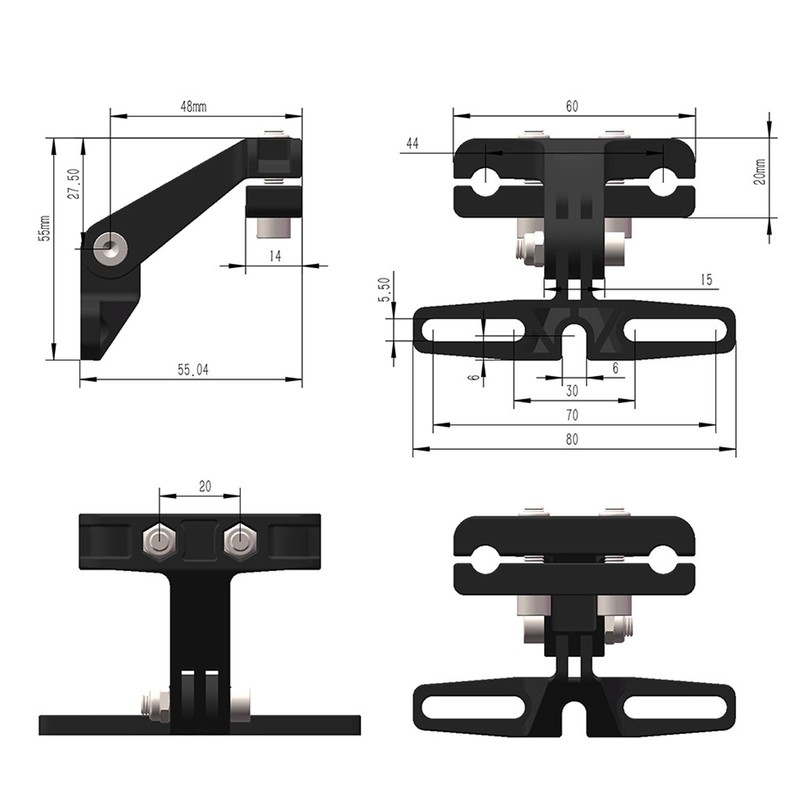 Electric Bicycle Tail Light Mount Bracket Bright Tail Light Holder