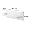 Yamazaki Jitsugyo (Yamazaki) Magnetic Bath Boot Holder Plate White 2766