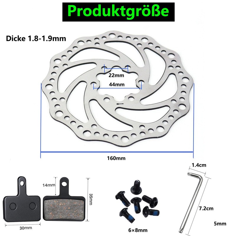 Stainless Steel Disc Brake Bicycle for Shimano Brake Disc SM-RT54