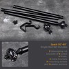 2 Pack Black Curtain Rod for Windows 28 to 48