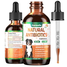 Natural Antibiotics for Dogs - Dog Antibiotics Nutritional Supplements for Skin Issue, Itch Relief, Dog and Cat Herbal Supplement Drops for Pets, Supports Skin Health - 60 ml/2 Fl Oz