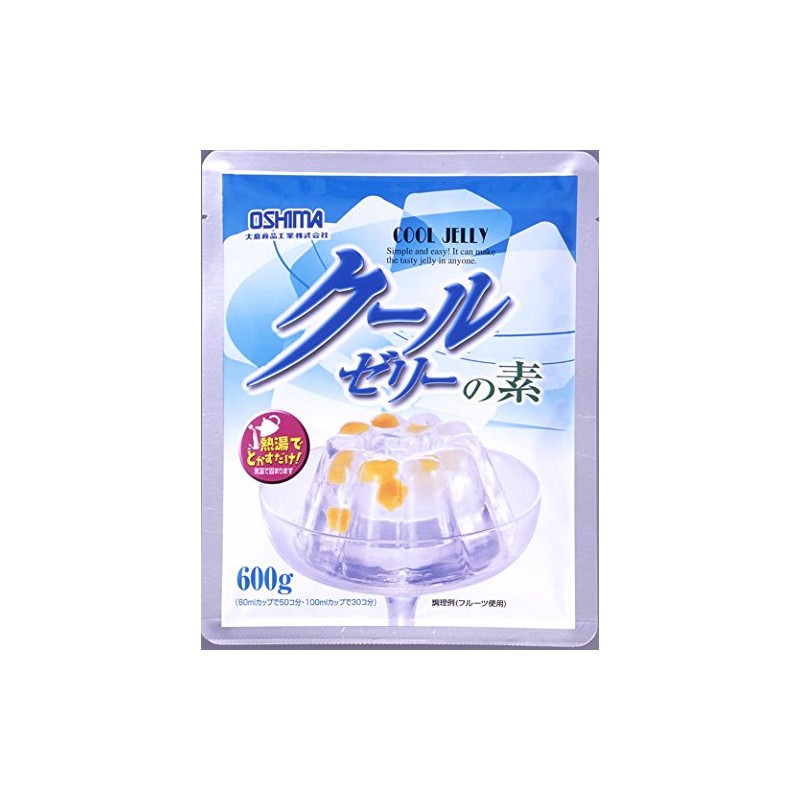 Oshima Foods Industry Cool Jelly Ingredients 21.2 oz (600 g)